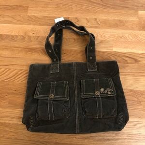 ROXY corduroy hang bag purse tote NWT new